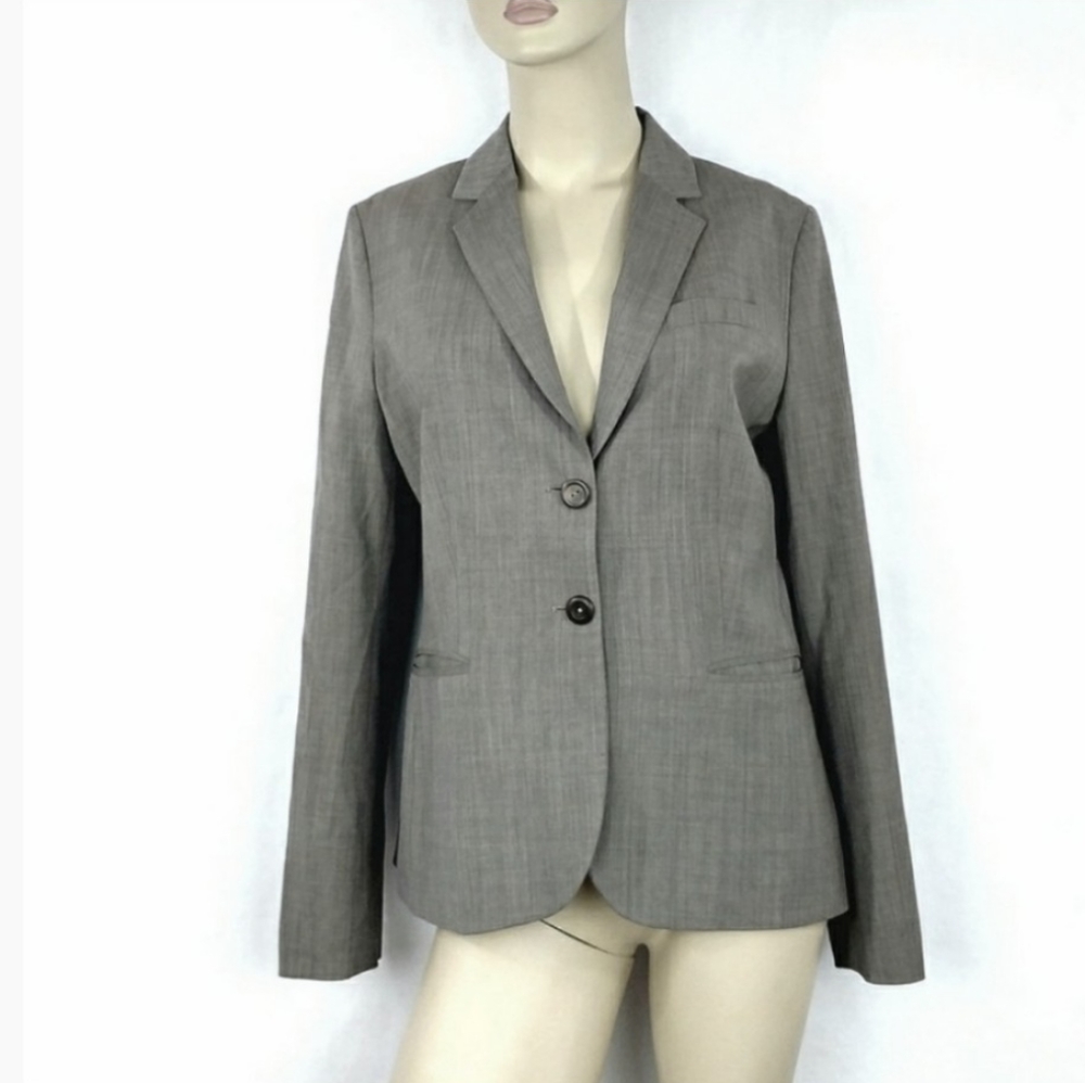 BANANA REPUBLIC Gray Blazer Jacket Size 10